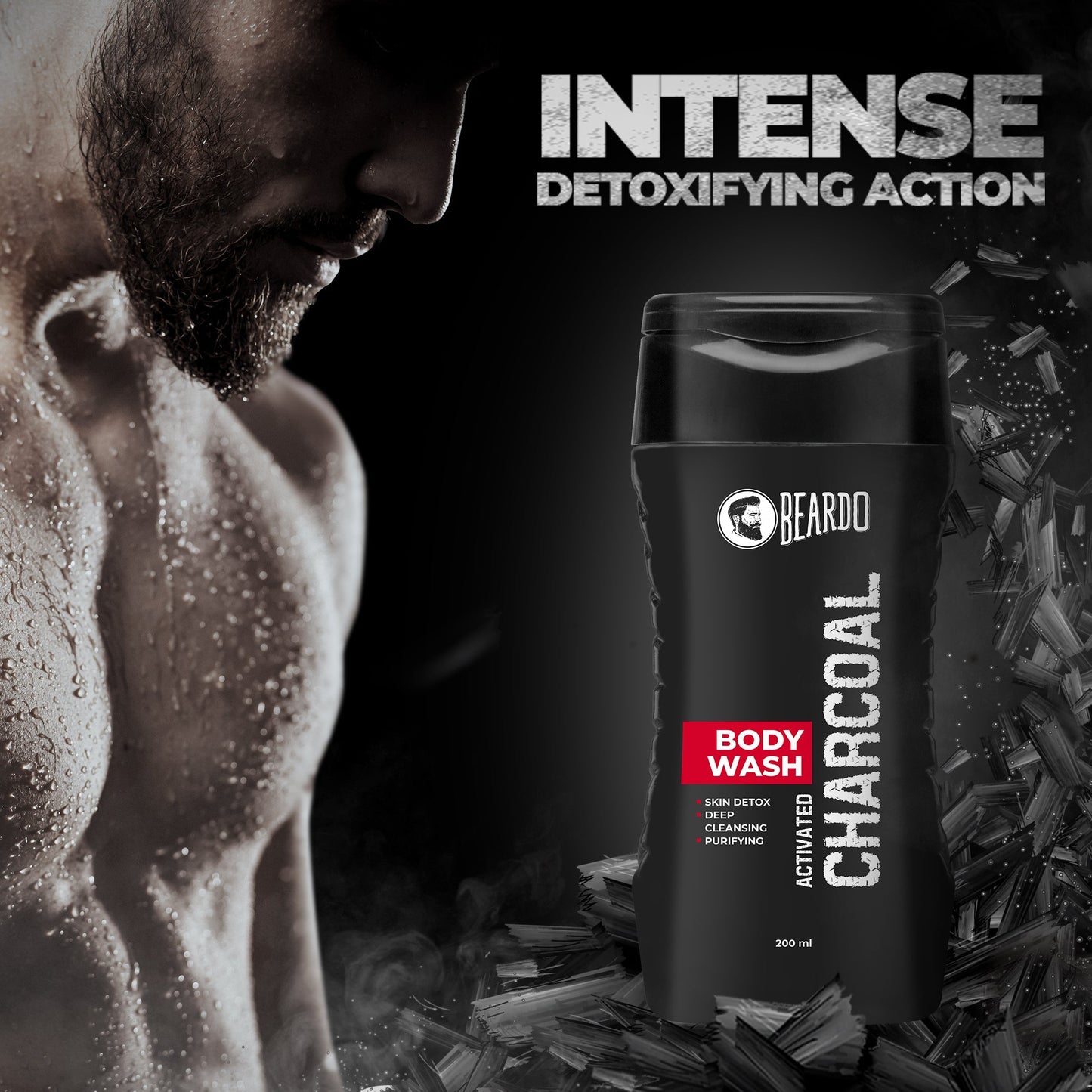 Beardo Activated Charcoal Bodywash (200ml)
