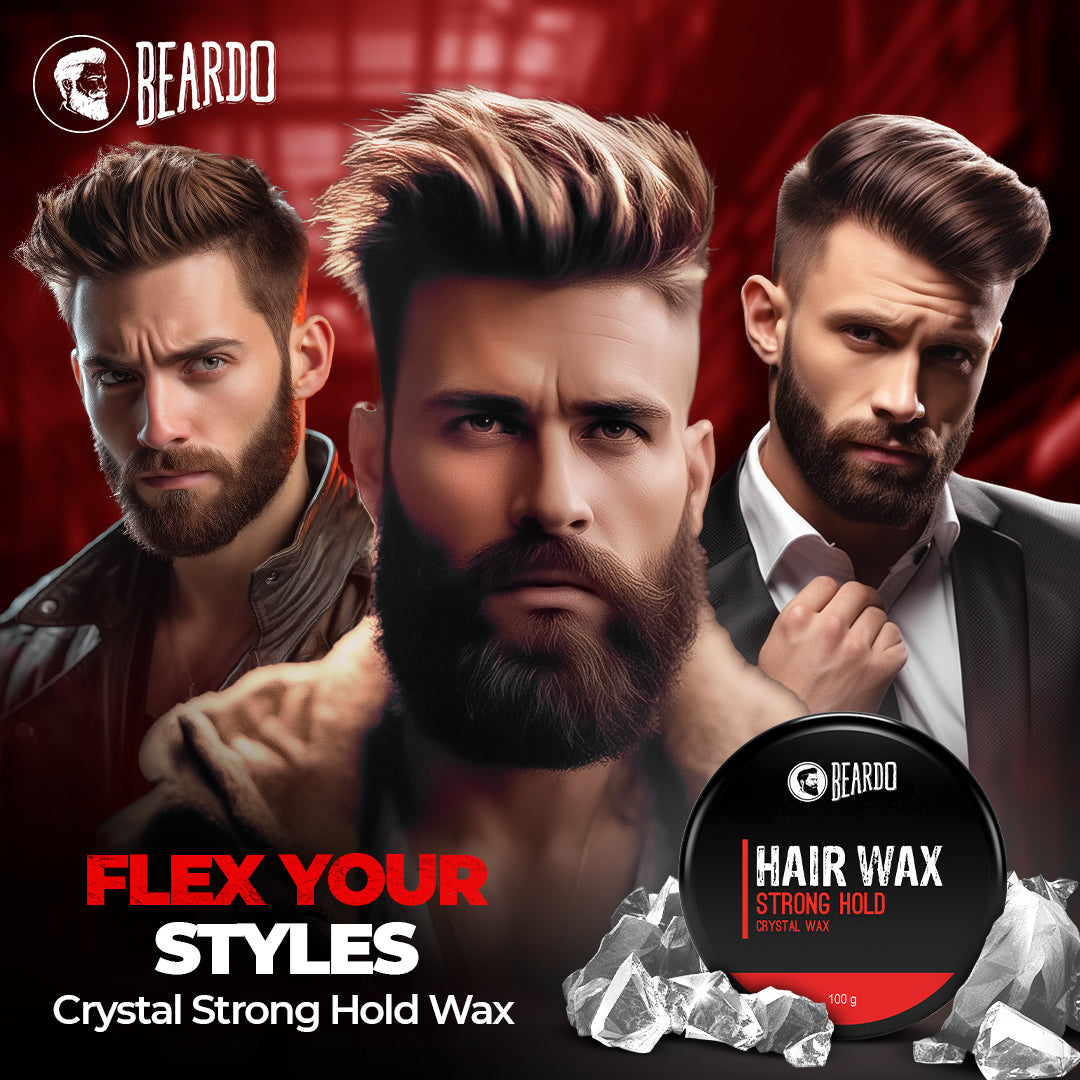 Beardo Hair Wax Strong Hold Crystal Gel Wax