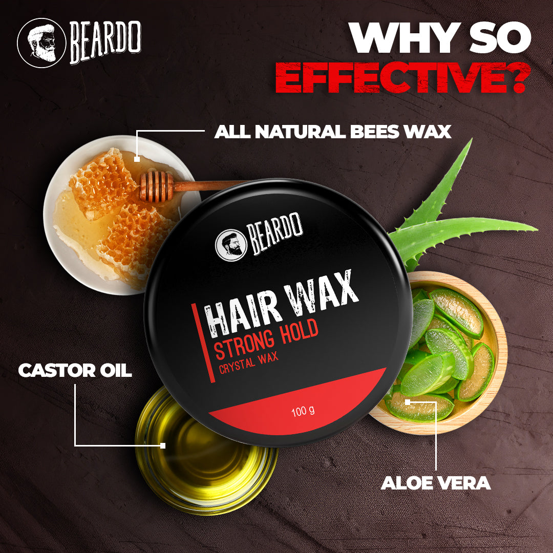 Beardo Hair Wax Strong Hold Crystal Gel Wax