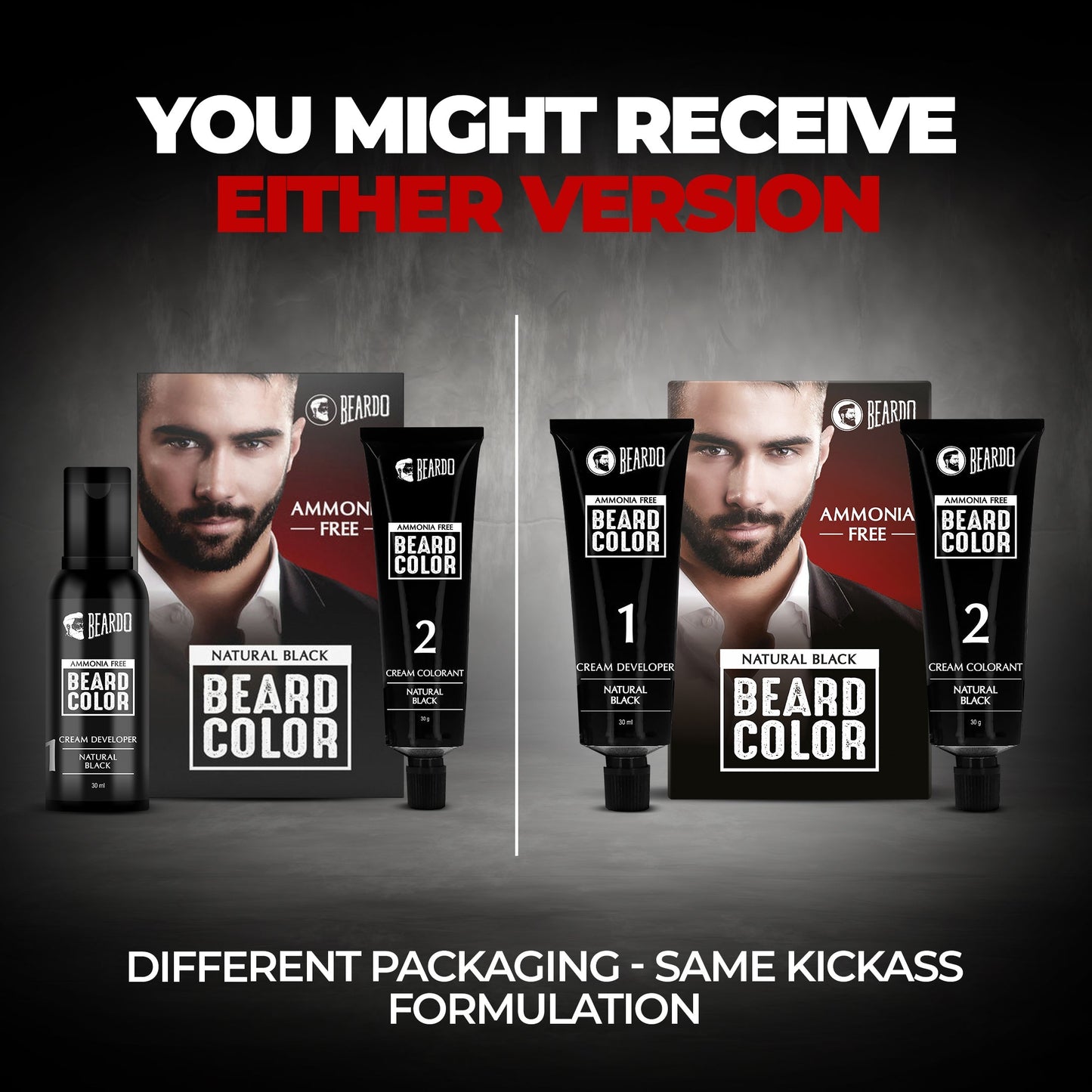 Beardo Beard Color for Men - Natural Black
