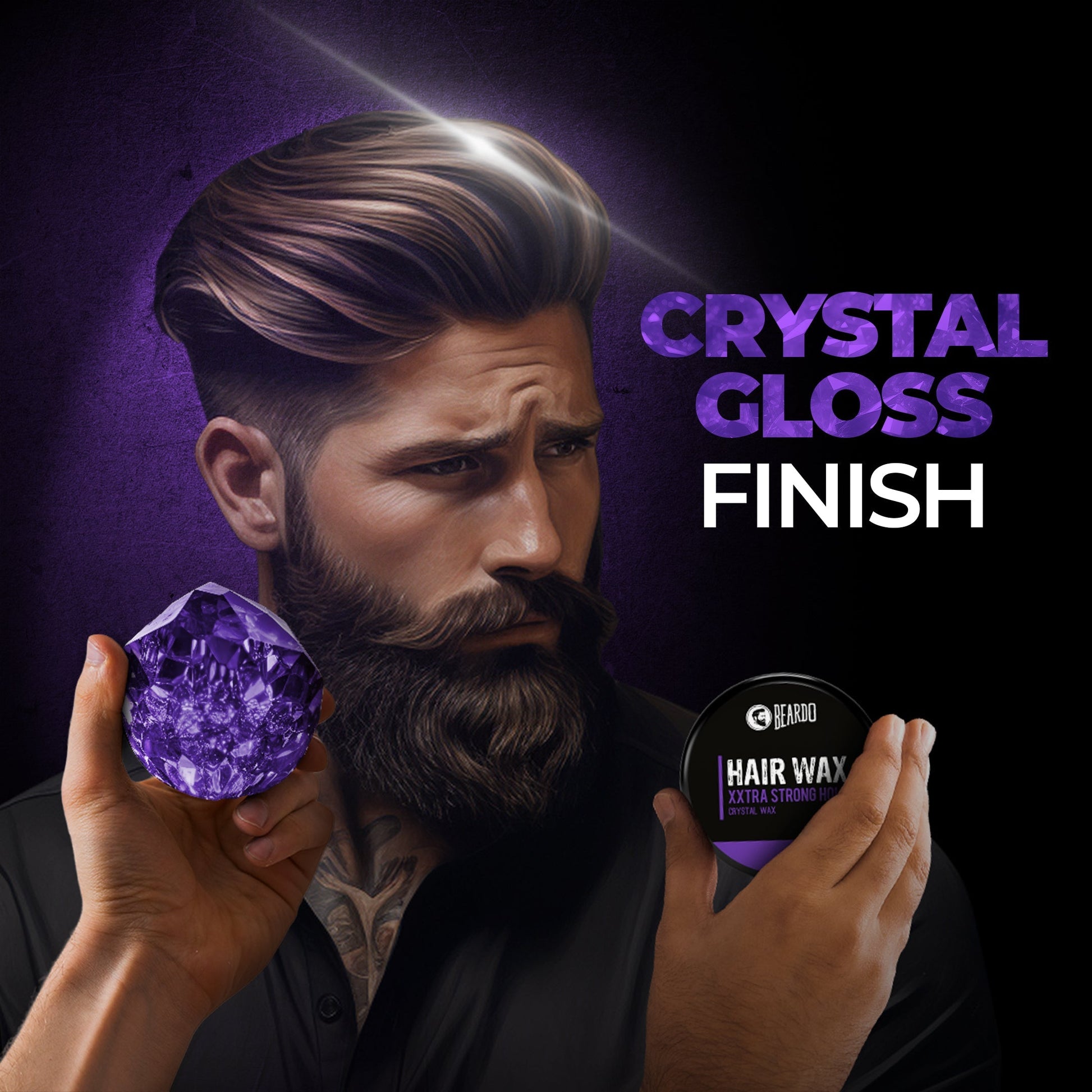 Beardo Hair Wax XXTRA STRONGHOLD Crystal Wax (100g)