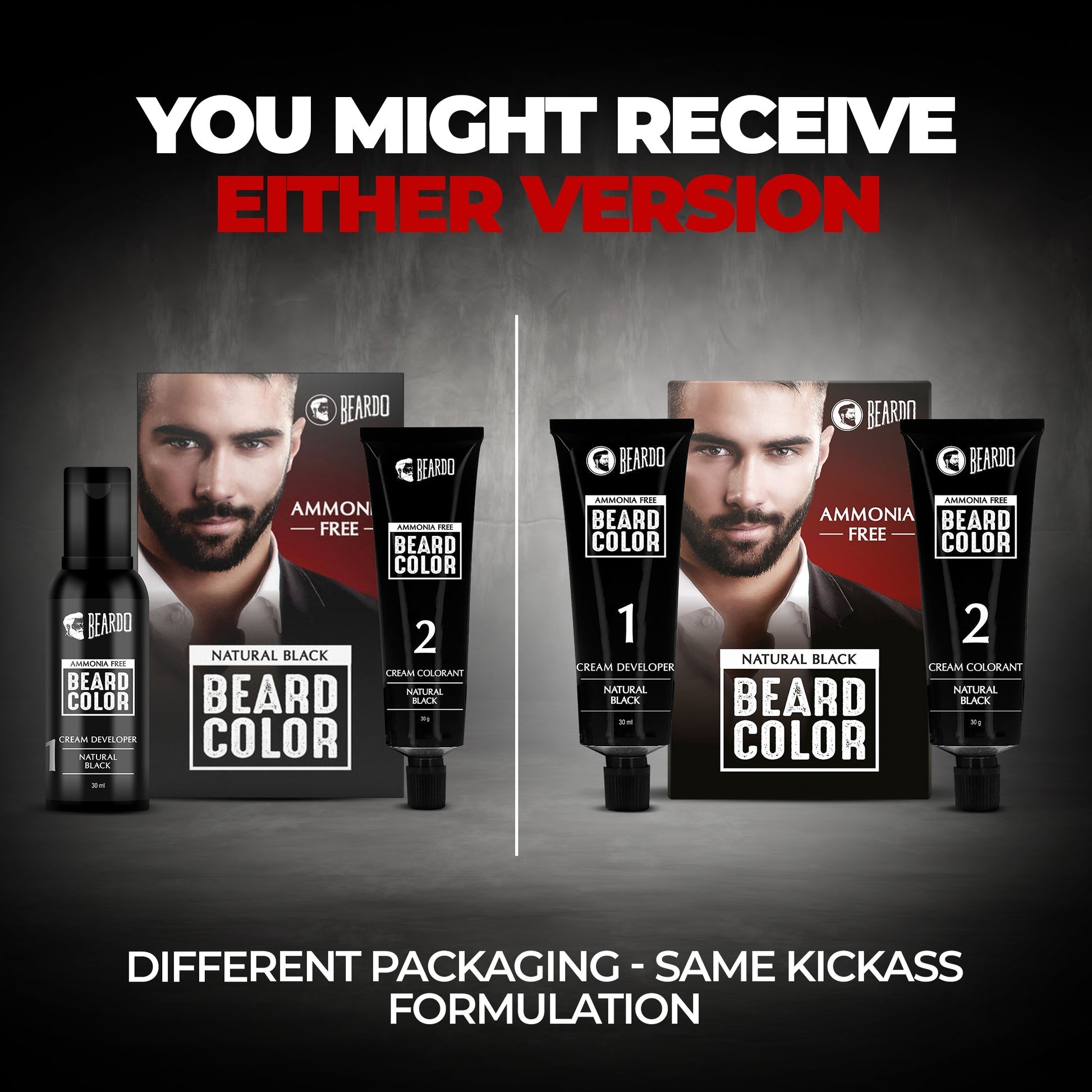 Beardo Beard Color for Men - Natural Black